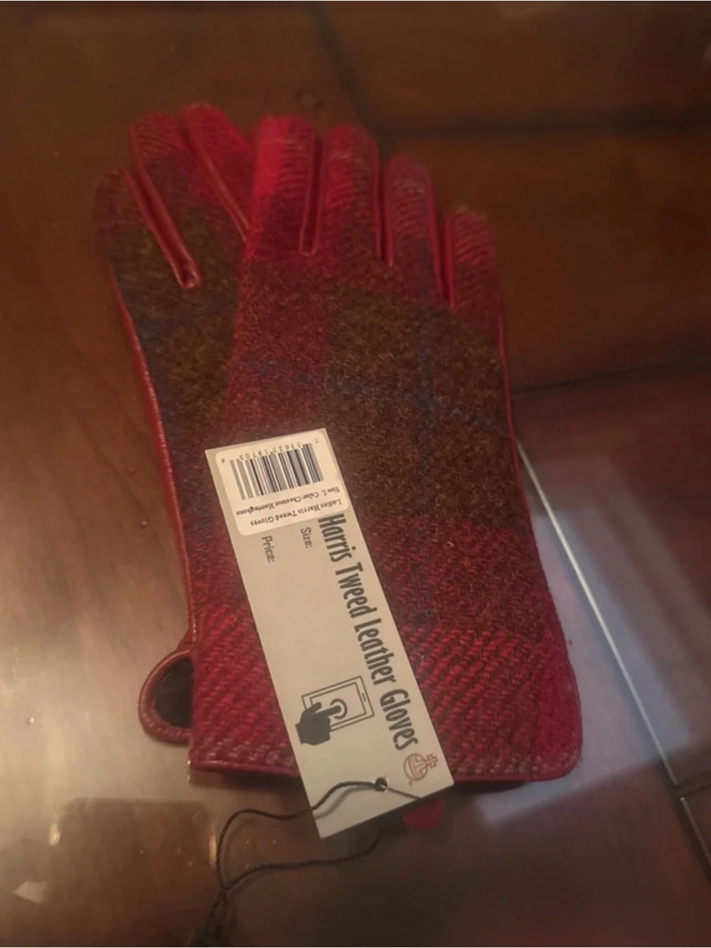 Harris Tweed Plaid Wool-Blend Touchscreen Gloves